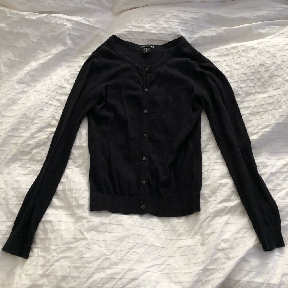 Black Knit Cardigan